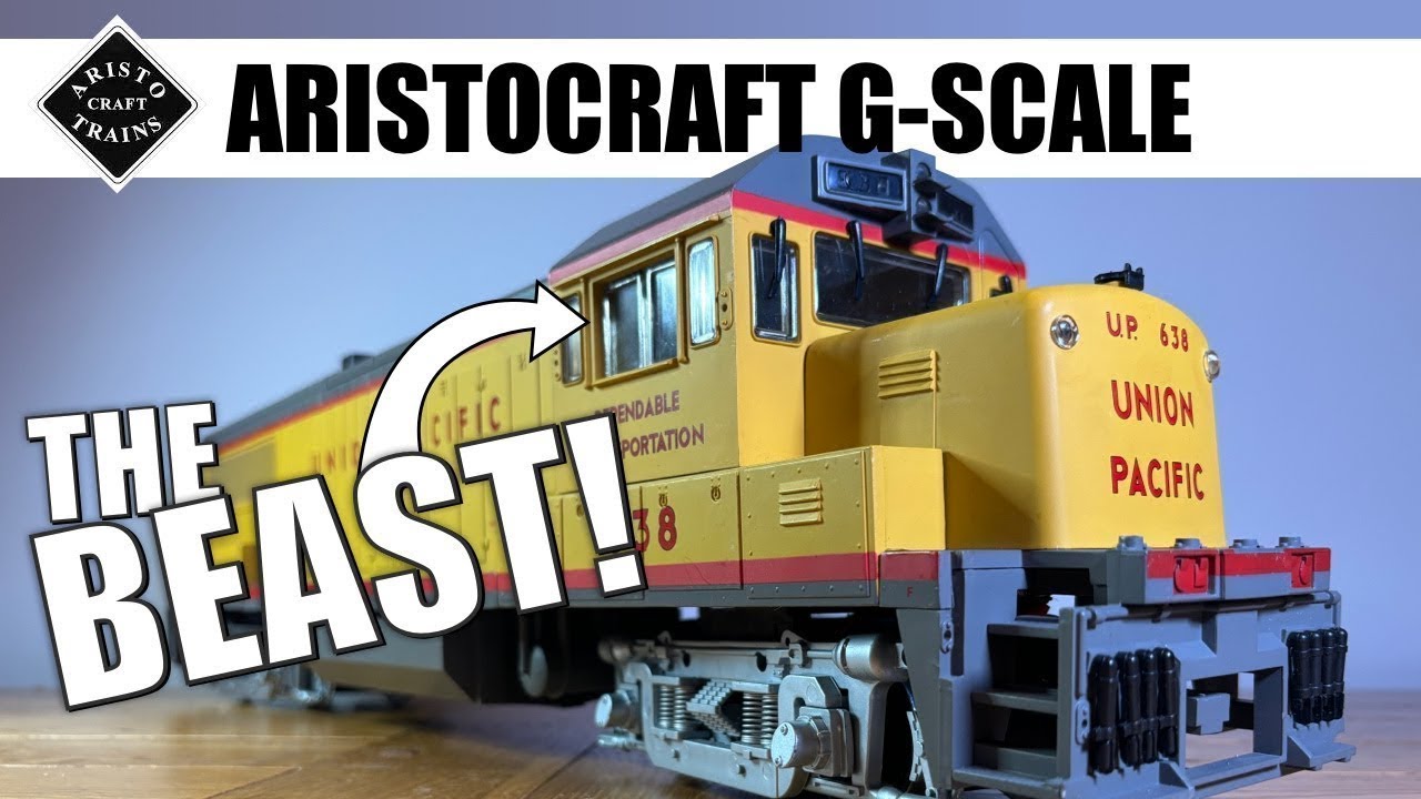 THE BEAST! Aristocraft G-Scale Union Pacific U25B Garden Railway American Railroad Diesel Locomotive