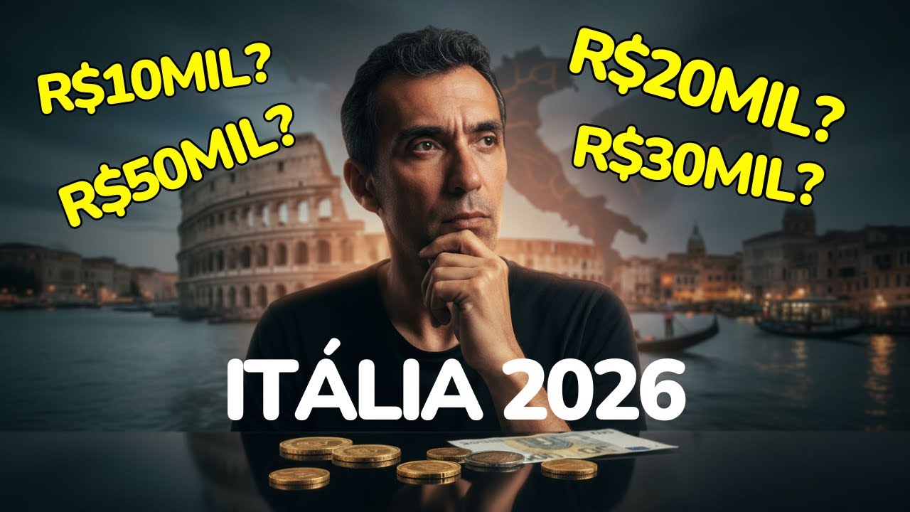 QUANTO CUSTA VIAJAR À ITALIA em 2026