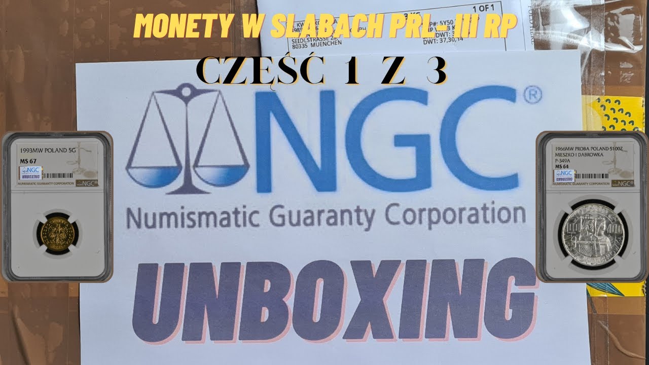 PRL - III RP - Unboxing - Paczka z NGC. 5 Groszy 1993 z maksymalną notą ! Część 1 z 3