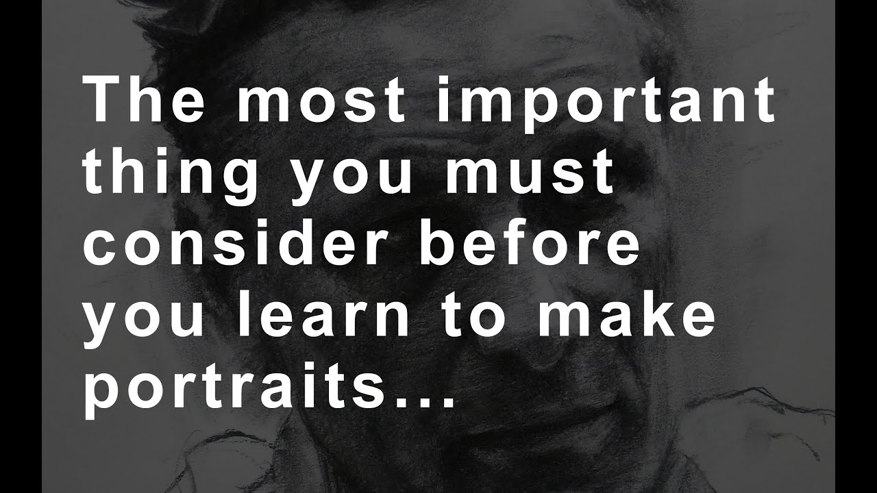 Draw Portraits - If you want to learn to draw portraits, watch this first...