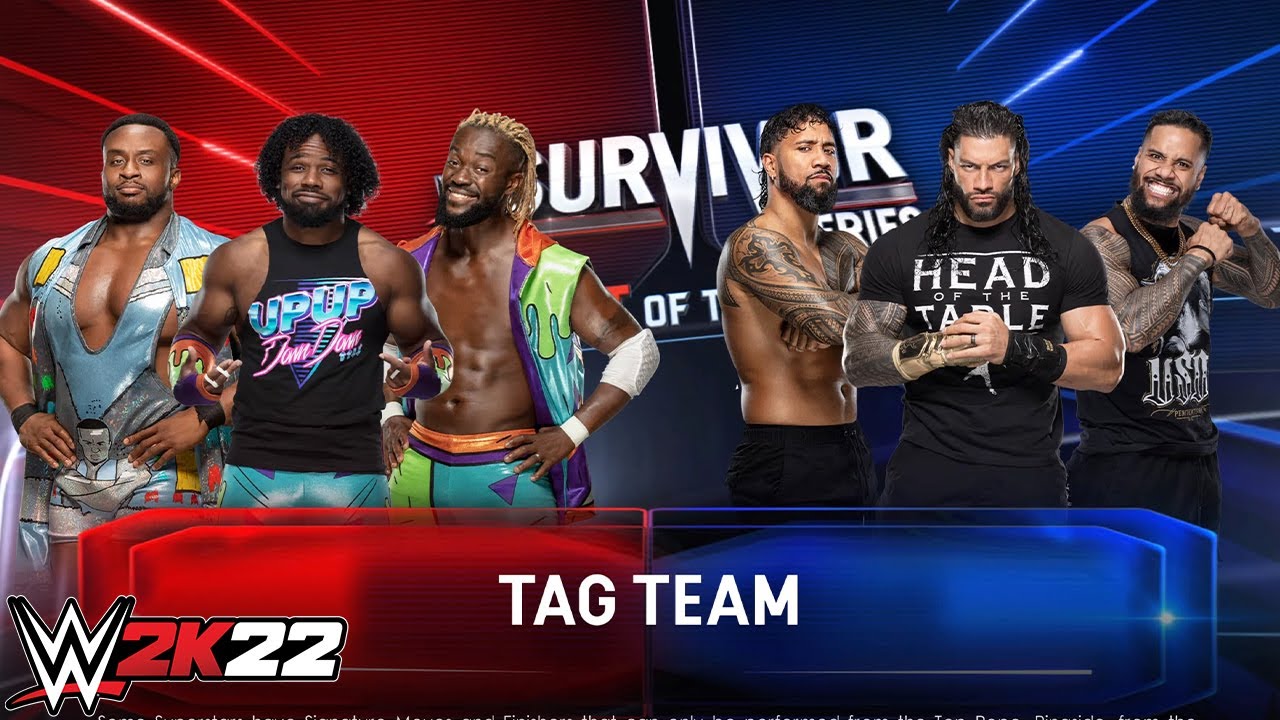 Blood Line Vs. New Day | Tag Team Match - WWE 2K22 PS5 [4K]