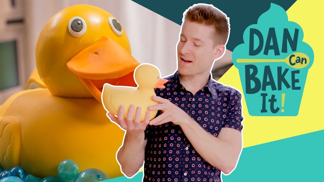 Dan Bakes a Rubber Ducky Cake with Gelatin Bubbles 🛀 Challenge #6 | Dan Can Bake It | Food Network