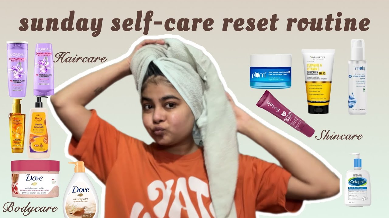 Unfiltered Sunday Self-care Reset Routine🍂🤍 No Makeup - Just Simple Natural Look🌸