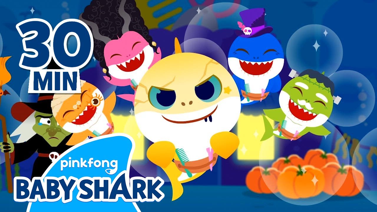 [👻TOP 3] Spooky Monsters in Town! | +Compilation | Baby Shark Halloween | Baby Shark Official