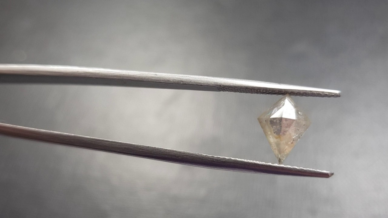 Silver white kite shape diamond from ShangrilaGems