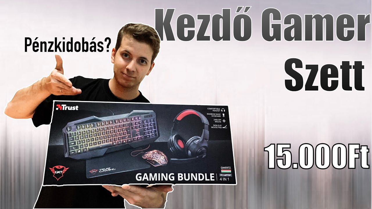 Alkalmas ez bármire?! Gamer Egér,Billentyűzet,Fejhallgató Trust Gaming Bundle, Avonn,Izza,Ravu
