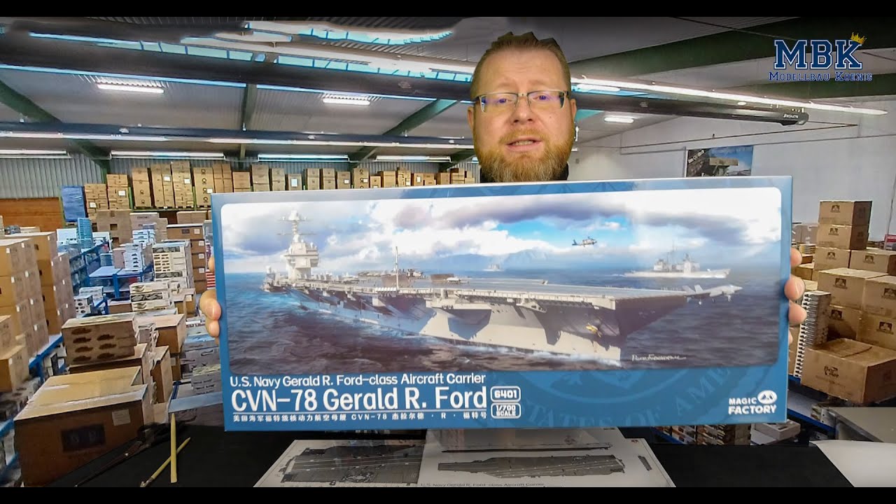 MBK packt aus SPEZIAL - 1:700 USS Gerald R. Ford - CVN-78 Aircraft Carrier (Magic Factory 6401)