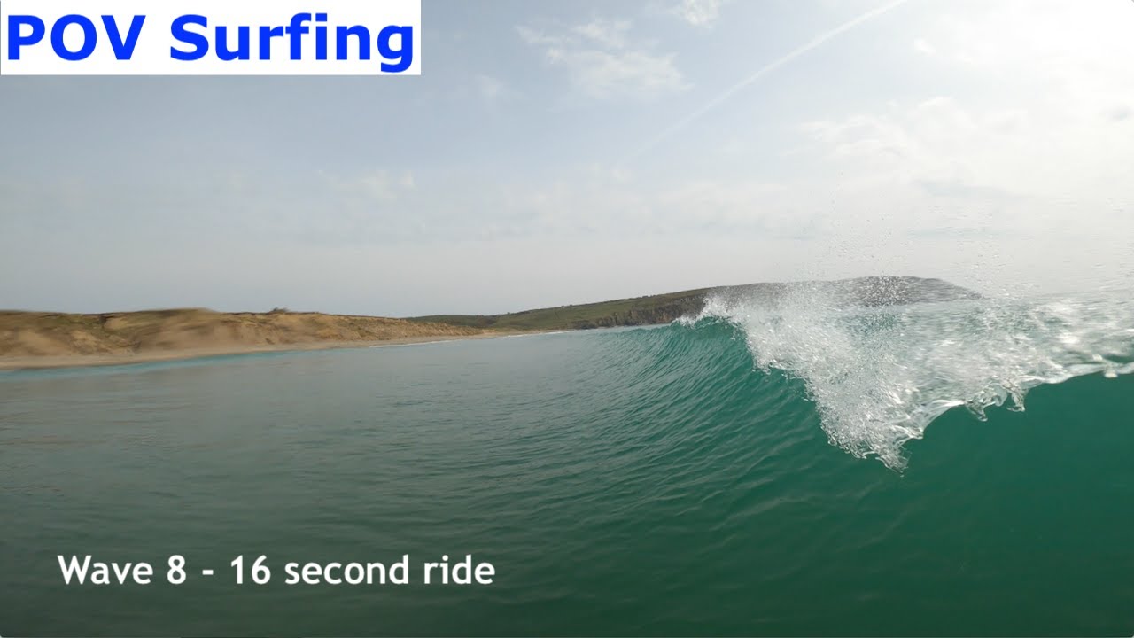 14 waves at Porth Neigwl - Raw footage