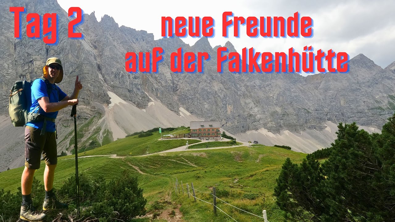 Hüttentour Karwendel Tag 2: Falkenhütte neue Freunde #alpen #wandern #rucksacktour #karwendel