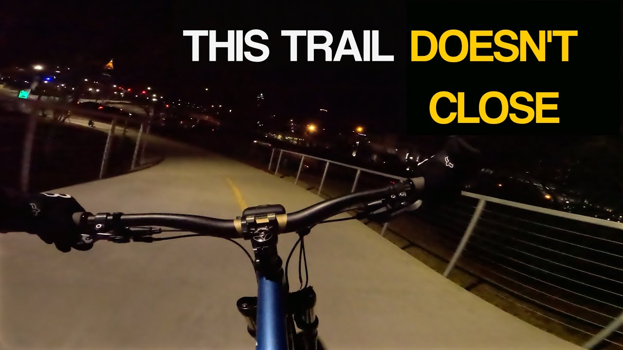 The Trail That DOESN'T Close? Atlanta Beltline | Cinematic NIGHT Ride On A Mountain Bike