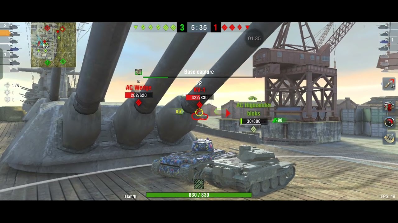 Bestgameplaywotzblit kv1 damage 1.2k 