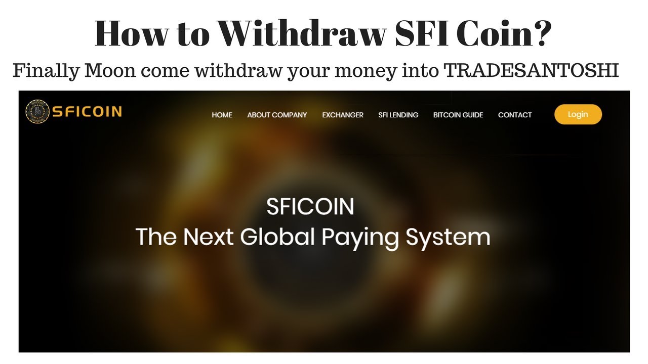 How to Withdraw SFI Coin?