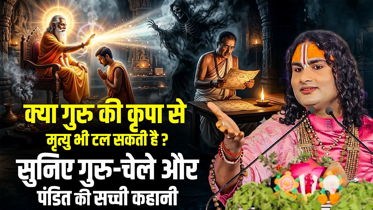 क्या गुरु की कृपा से मृत्यु भी टल सकती है? सुनिए गुरु-चेले और पंडित की सच्ची कहानी | अनिरुद्धाचार्य