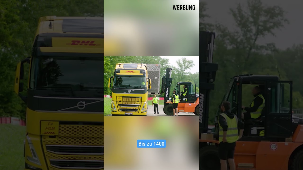 Irre, ein Gabelstapler-Rennen in der Formel 1!