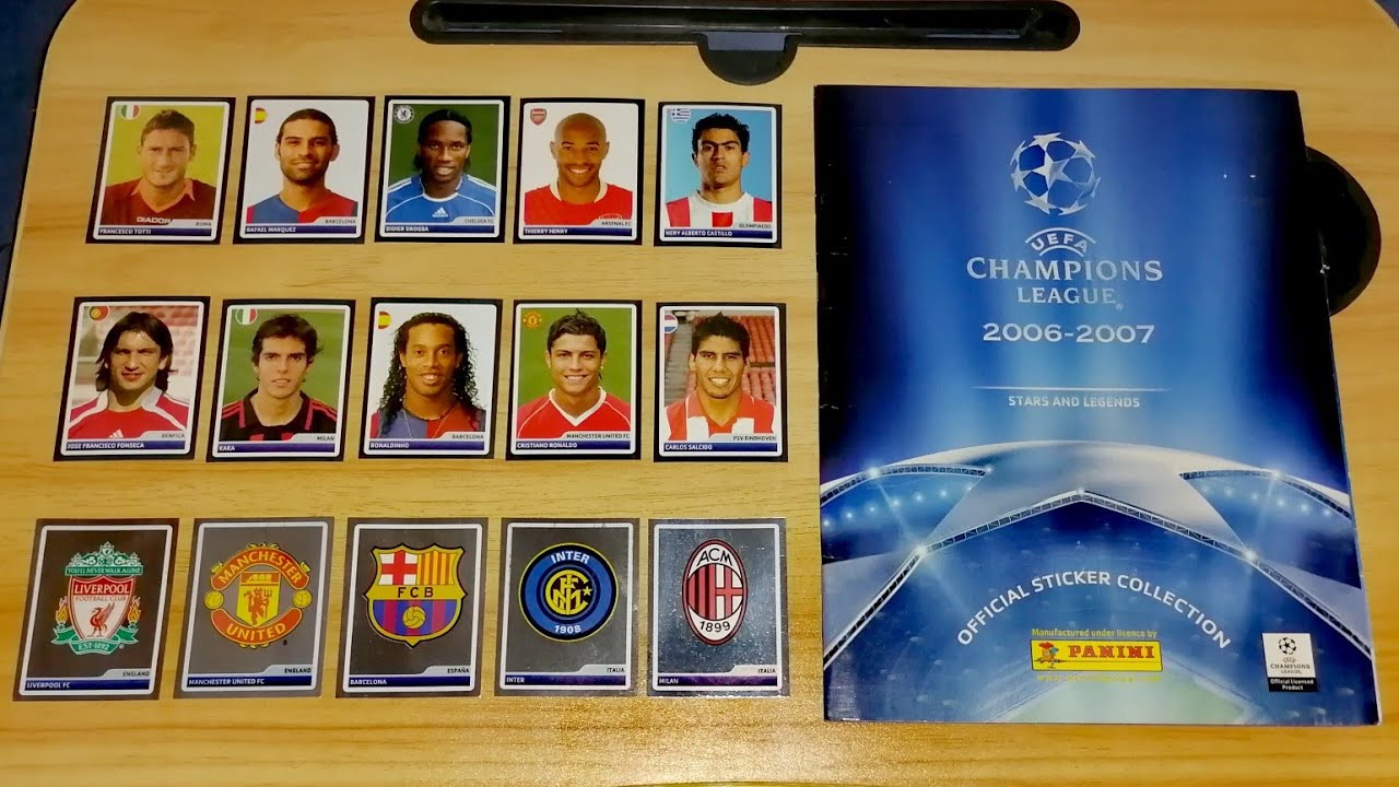 Unboxing: Álbum Champions League 2006-2007 de Editorial Panini 