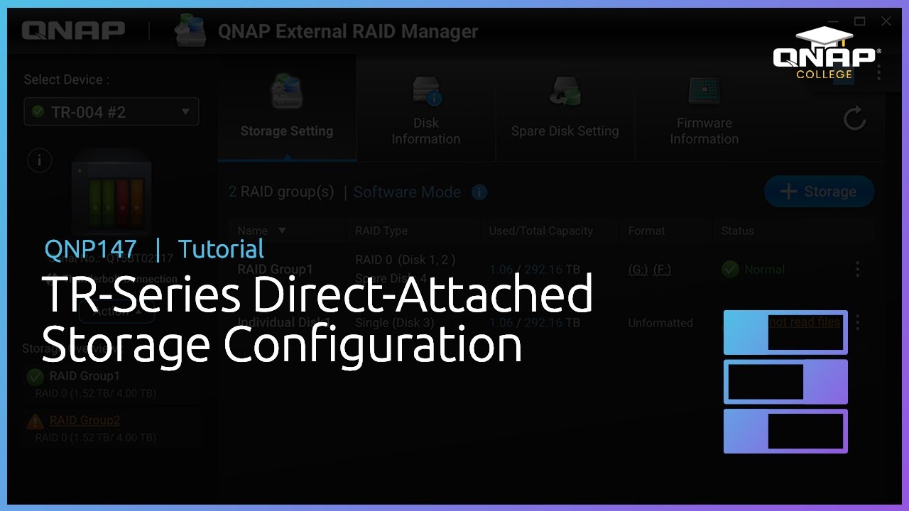 QNP147 TR-Series Direct-Attached Storage Configuration
