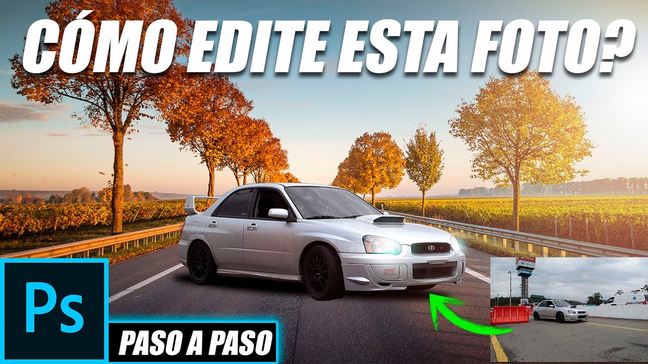 ✔️ Cómo CAMBIAR el FONDO de un COCHE en Photoshop 🚗 fotografía automotriz