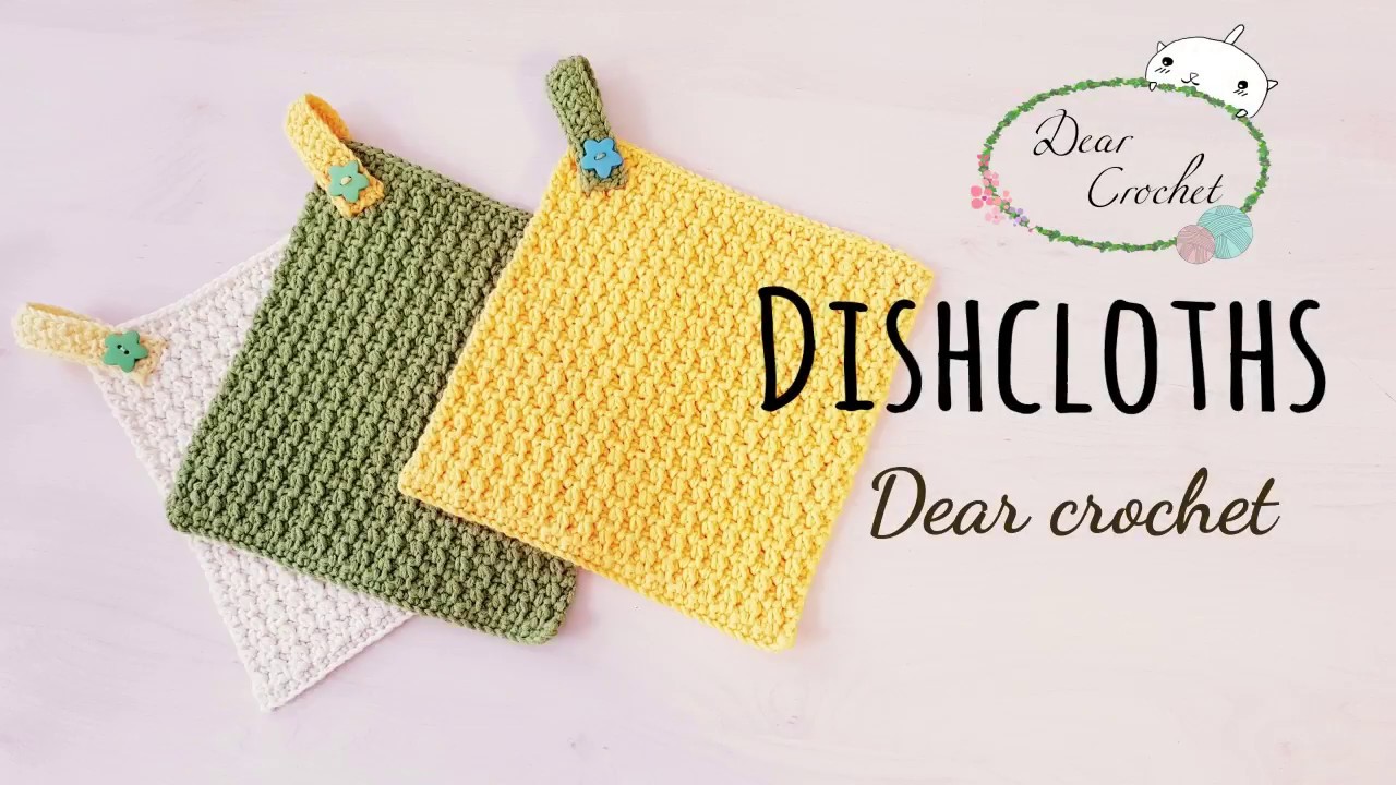 코바늘 키친타올 /다용도 수건 /코바늘 핸드타올/홈데코 (Crochet Dishcloth)