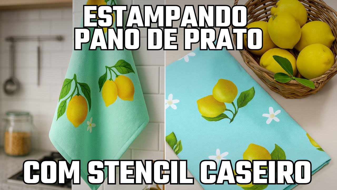 Estampando com Stencil Caseiro