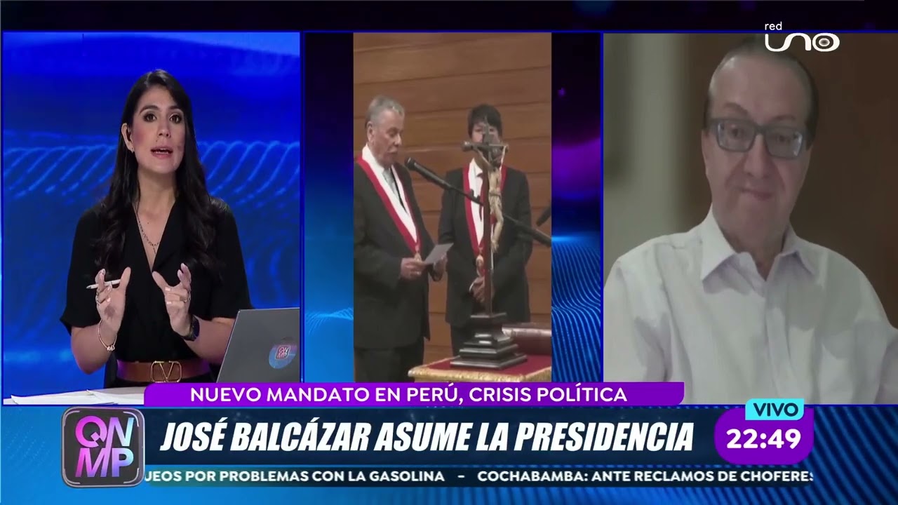 JOSÉ BALCÁZAR ASUME LA PRESIDENCIA DE PERÚ