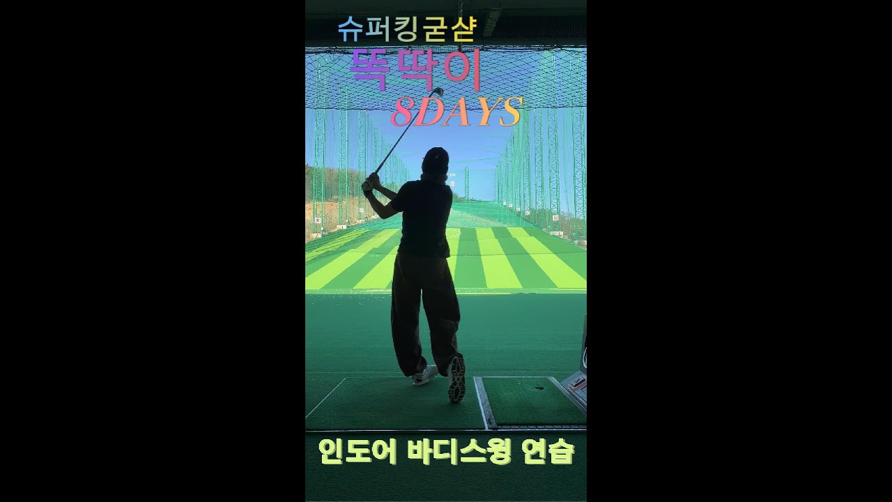 골린이 똑딱이 8일차 바디스윙 연습 #golf #골린이스윙 #똑딱이 #퇴근후일상 #퇴근후운동 @요즘대세골프tv @bodyturngolf