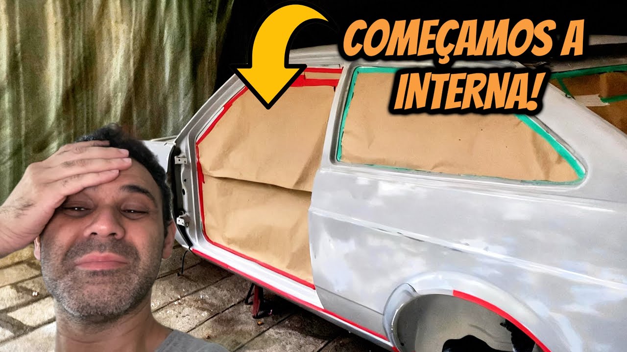 COMEÇAMOS MONTAR INTERNA DO GOL QUADRADO! Feltro/Manta asfáltica + limpeza do carpete - EP. 18