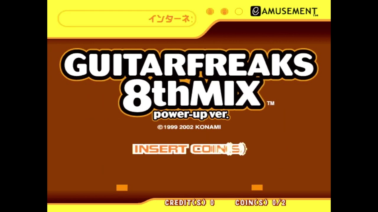 GUITARFREAKS 8thMIX power-up ver. Title Screen & Attract e-AMUSEMENT