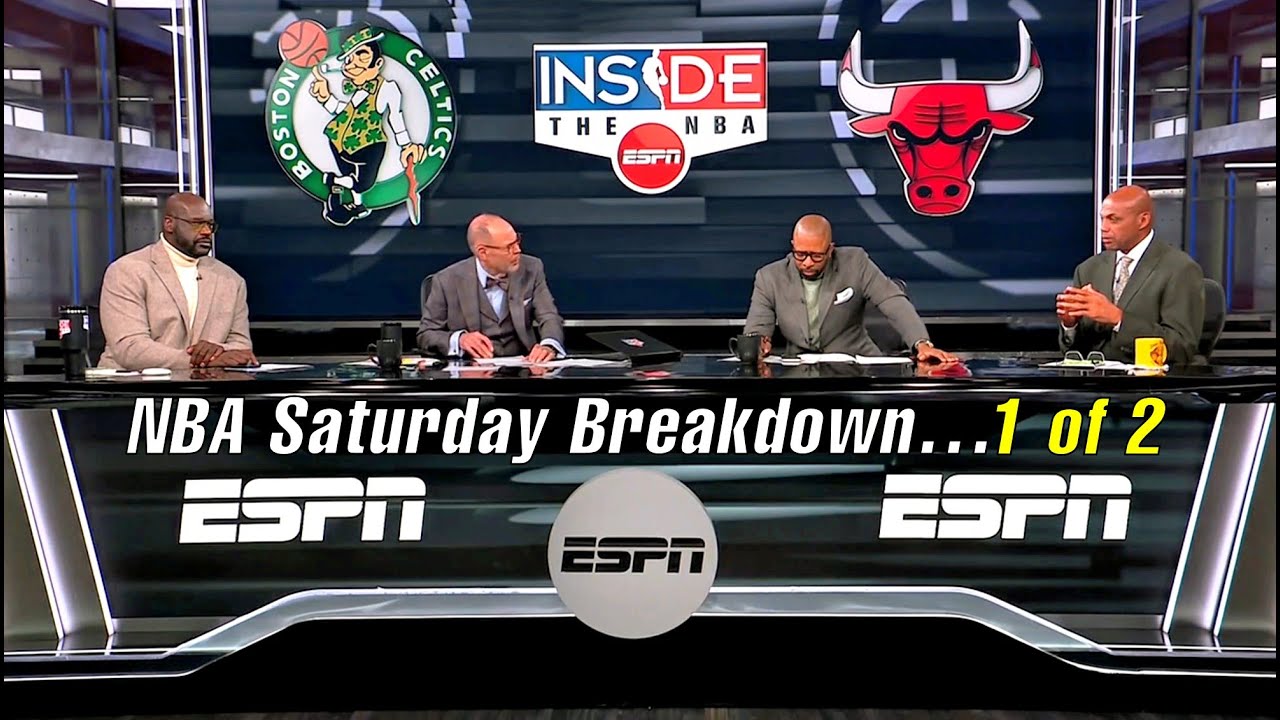 NBA SHAQ KENNY & CHARLES POSTGAME ANALYSIS OF SATURDAY NIGHT NBA ACTION! Part 1 of 2
