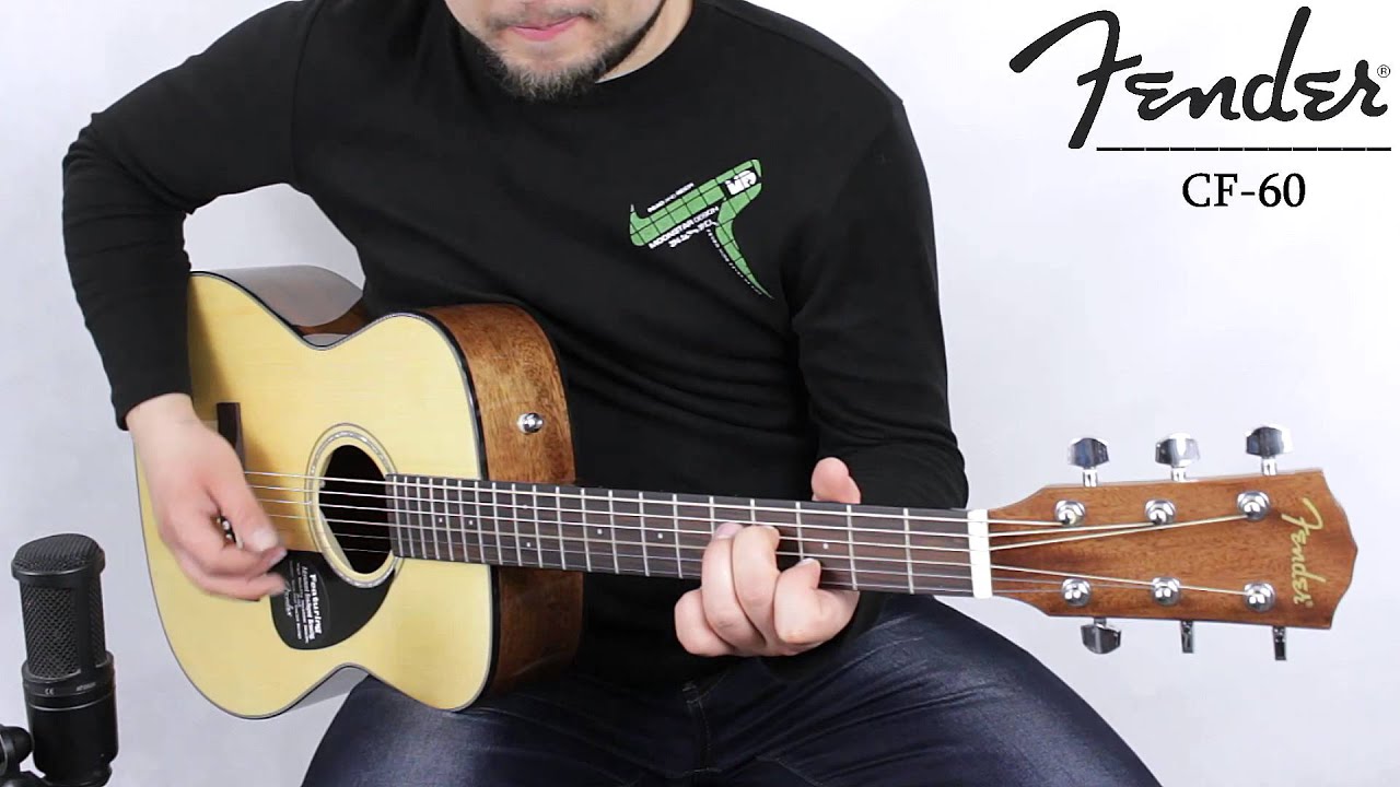 Fender CF-60 acoustic guitar :: Demo, Soundcheck