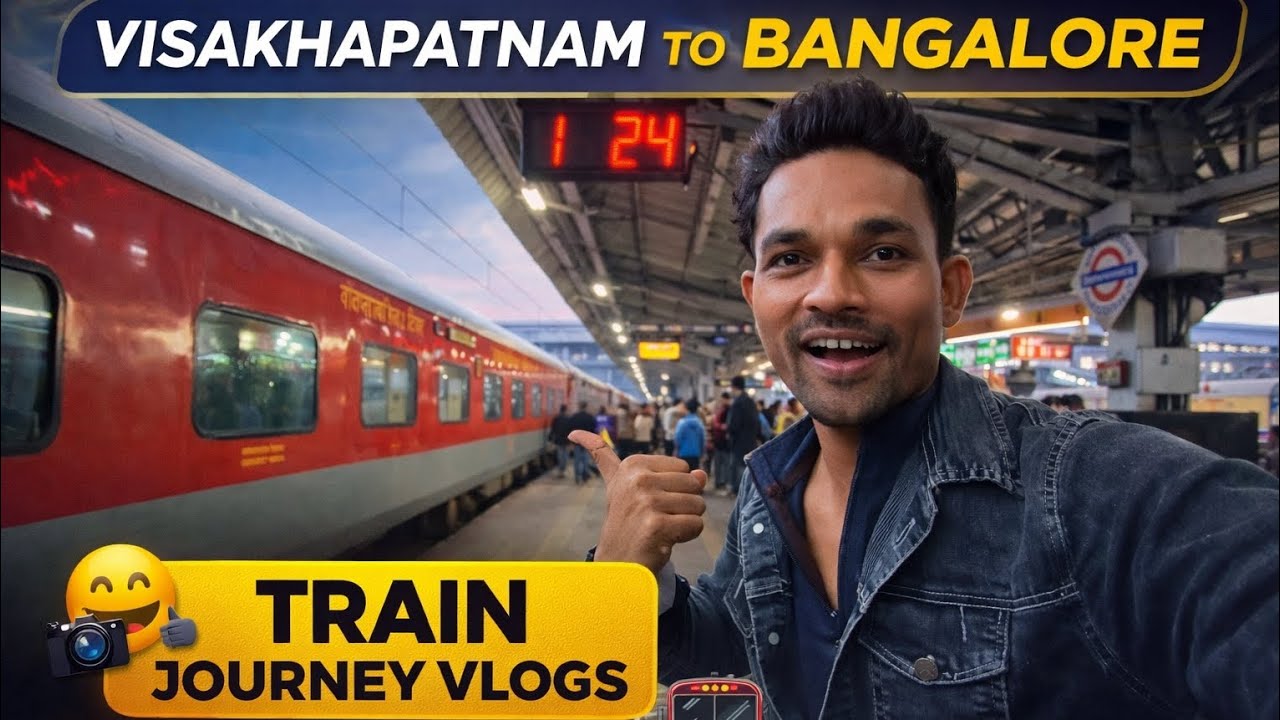 मैं जा रहा हूं बैंगलोर कर्नाटक🫂🕛 indian train travel blog #youtube #valog #india #viral 