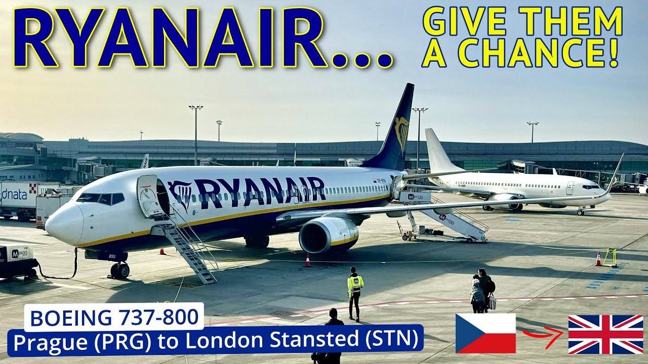 Give RYANAIR a Chance! Boeing 737 Prague to London Stansted Flight Review
