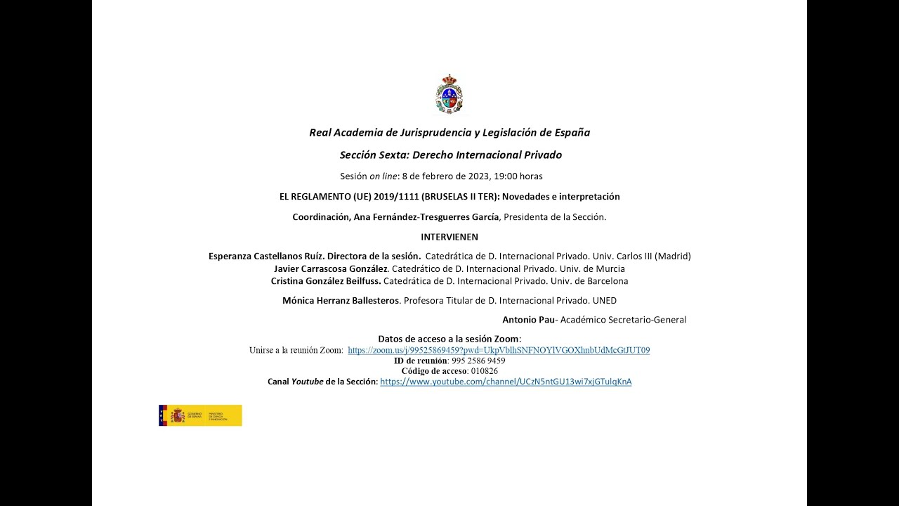 ''EL REGLAMENTO (UE) 2019/1111 (BRUSELAS II TER): Novedades e interpretación''