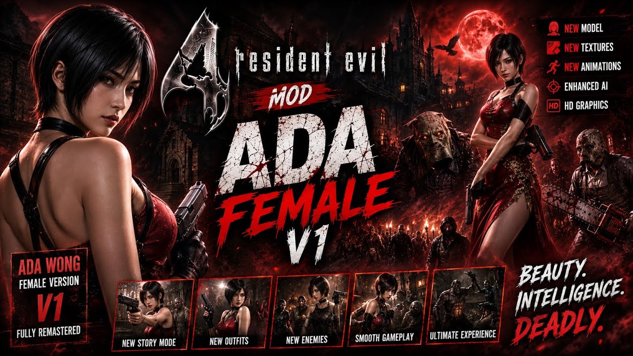 RESIDENT EVIL 4 - RELEASE MOD ADA FEMELE V1 AETHERSX2