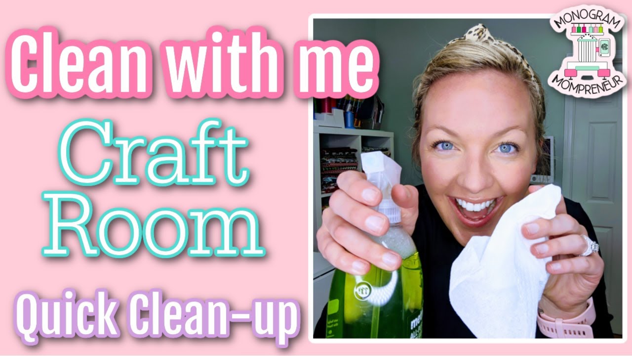 Clean With Me Craft Room | Quick Clean Up | Etsy Shop Seller | Etsy Studio Clean Up