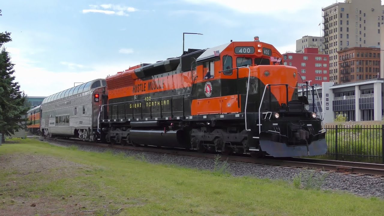 North Shore Scenic Railroad Duluth Zephyr ride/chase