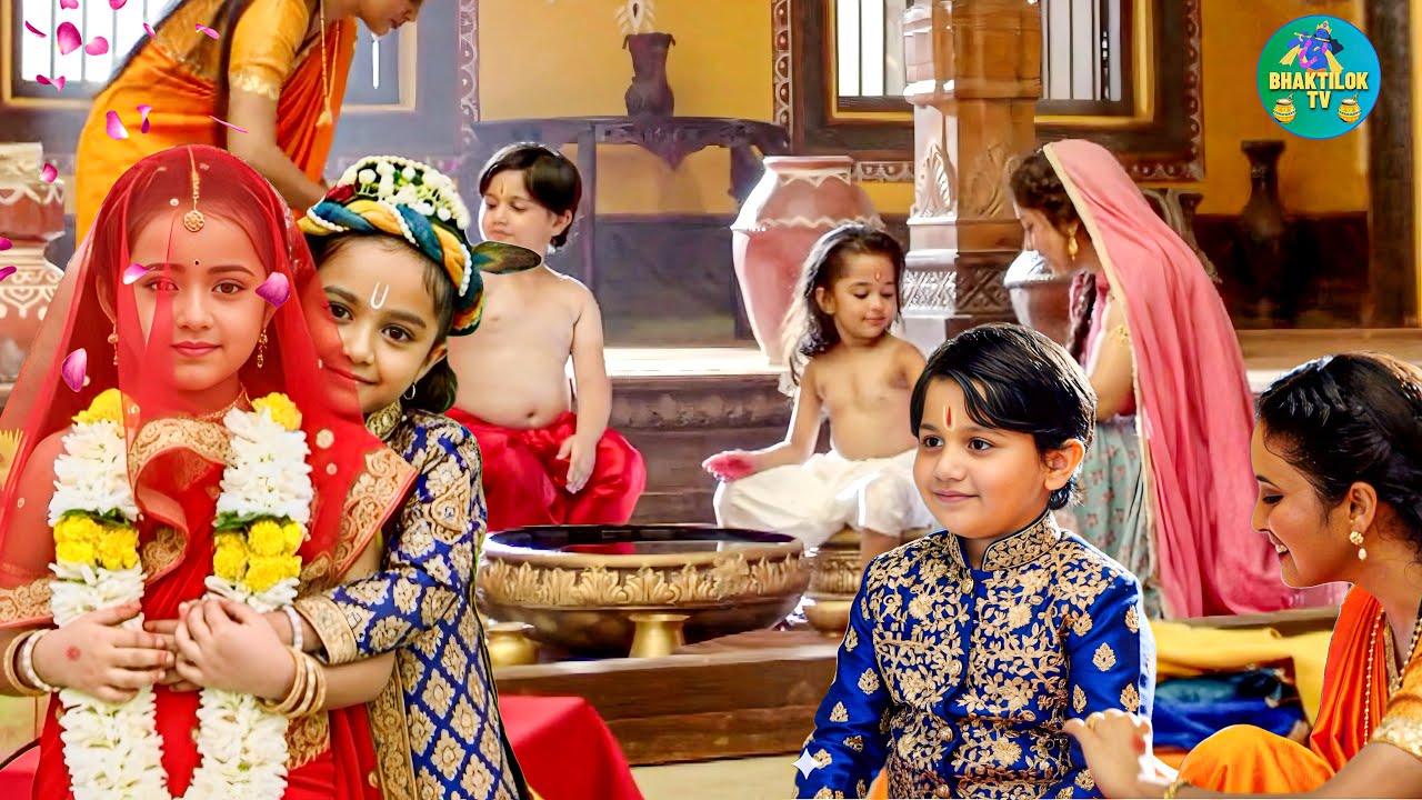 मैया ने करवाया कान्हा और बलराम का बाल विवाह – नन्हे कान्हा बने दूल्हे || Yashomati Maiyaa