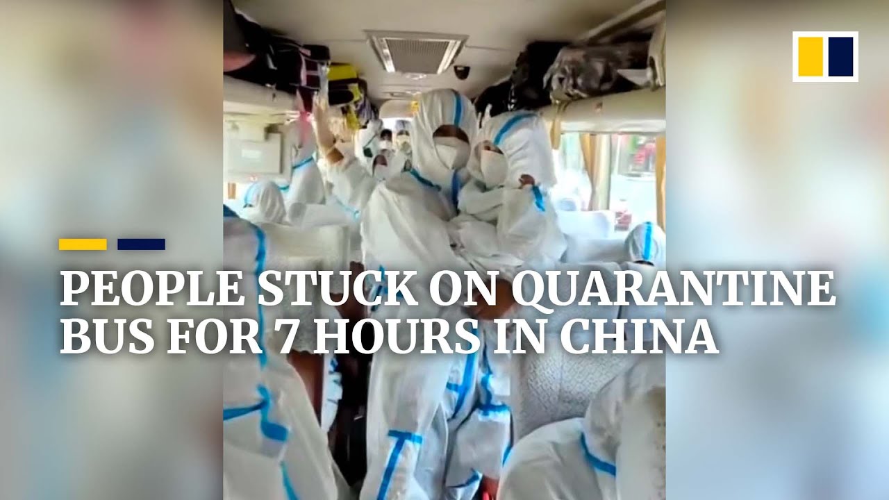 People stuck on quarantine bus for 7 hours in China
