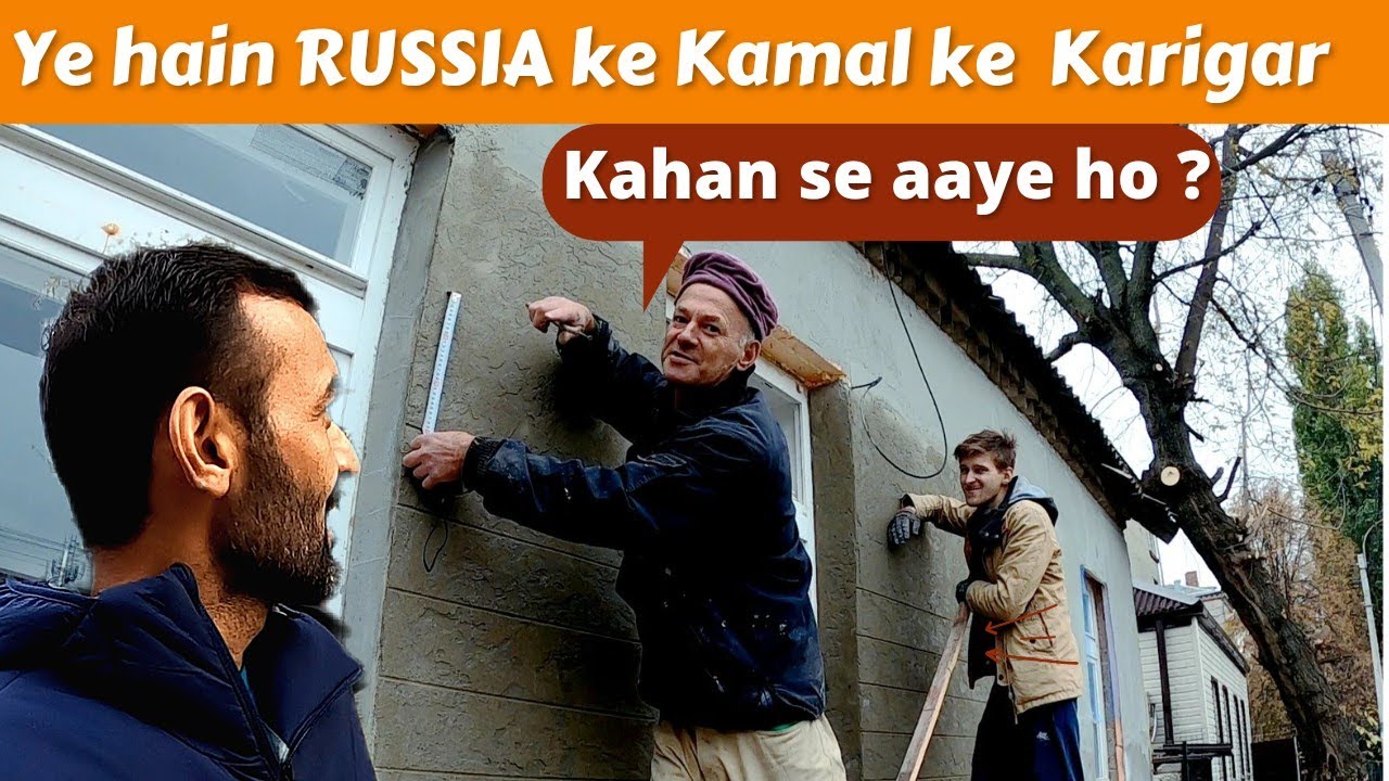 This Skilled worker has some Connection with India || Russian Village Tour || Indian In Russia