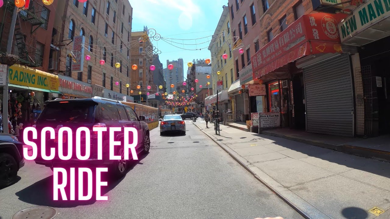 NYC Electric Scooter Ride : Union Square to Chinatown (April 20, 2021)
