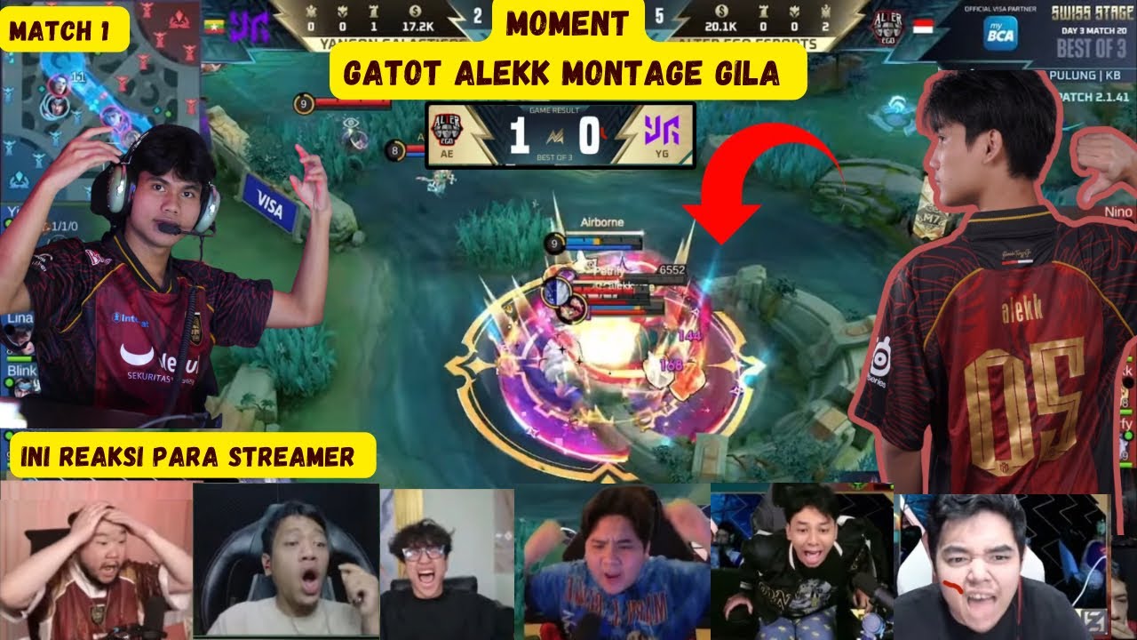 MOMENT GATOT ALEKK BIKIN AE MENANG TELAKK❗- REAKSI STREAMER AE VS YG M7