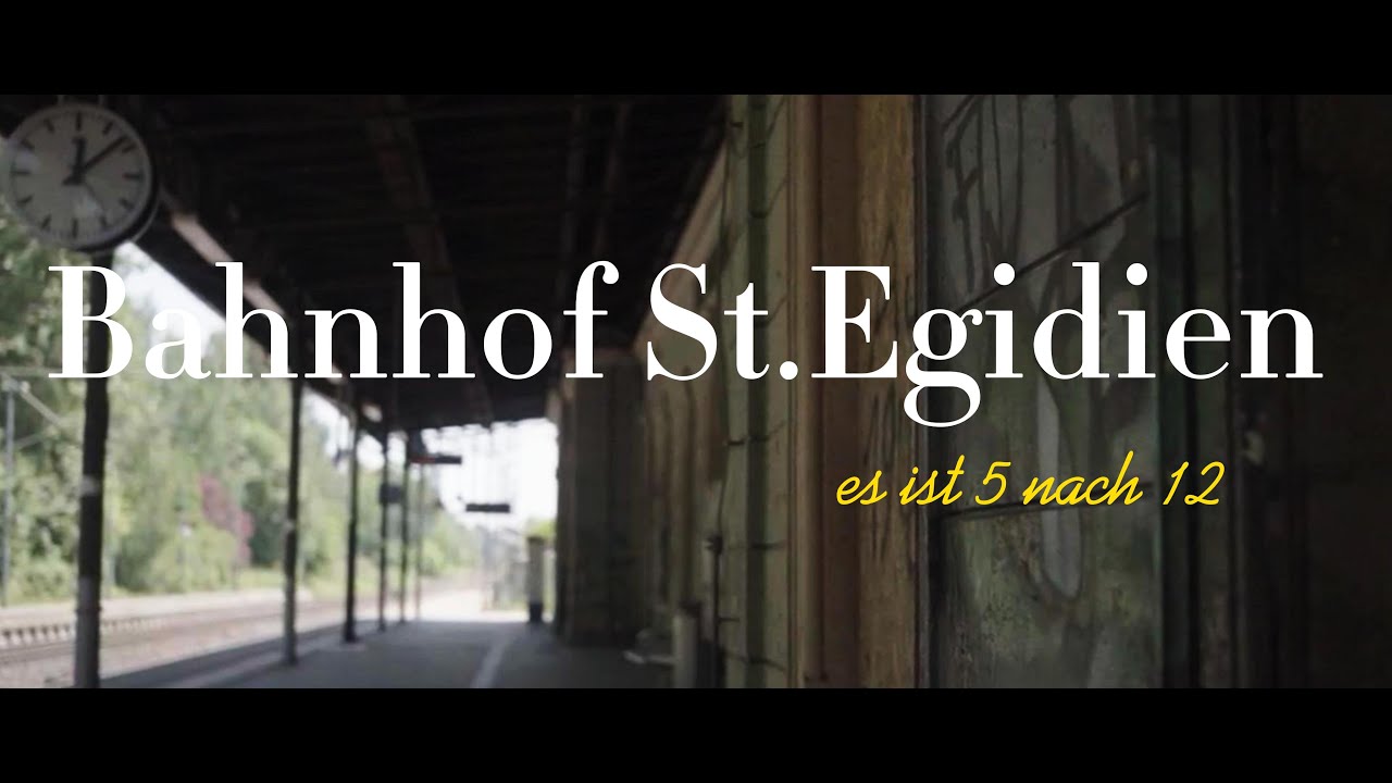 Bahnhof St. Egidien / Sachsen  es ist 5 nach 12    4K   Rundgang