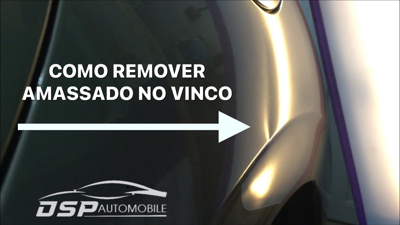 Removendo amassado tensionado no vinco