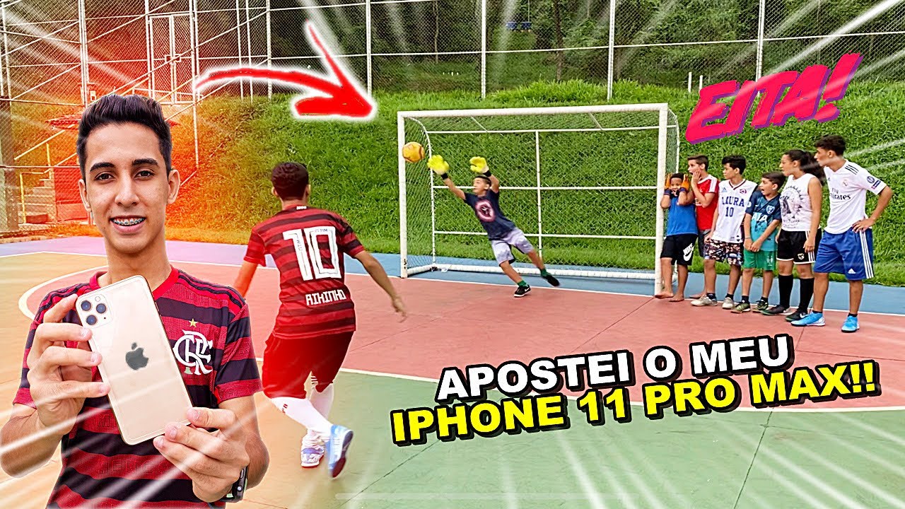 DESAFIO DE GOLEIRO VALENDO UM IPHONE 11 PRO MAX!! QUEM GANHOU?! DESAFIOS DE FUTEBOL 2020 ‹ Rikinho ›