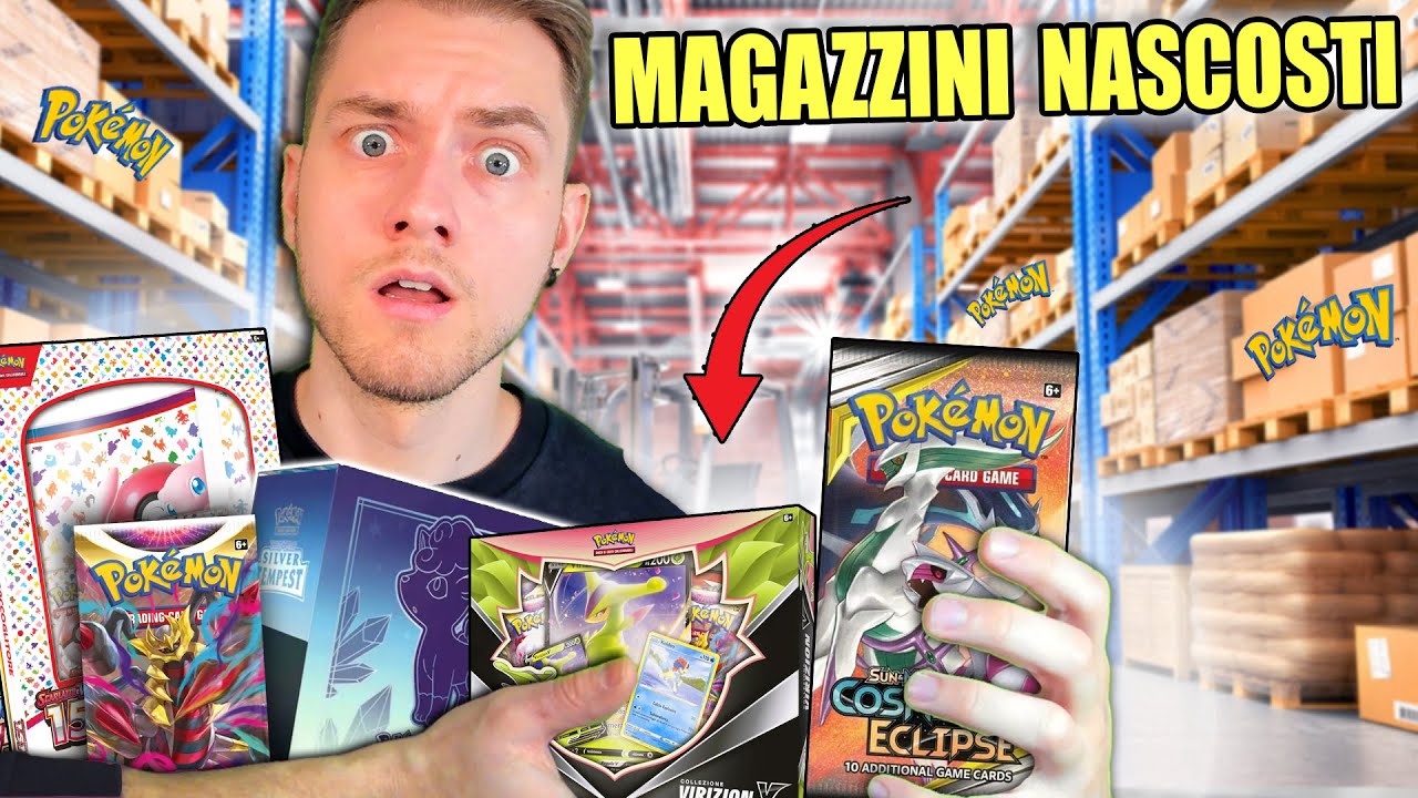 Visito MAGAZZINI SPERDUTI per trovare TESORI di CARTE POKEMON...e QUALCOSA di buono SALTA FUORI !