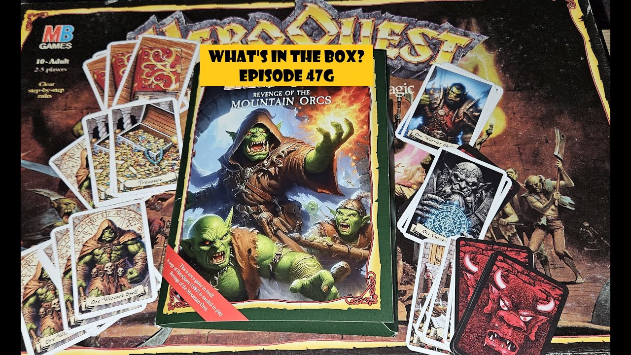 What's In the box? Ep47g Extraquest Revenge Of The Mountain Orcs Fan Expansion Unboxing 1989 edition