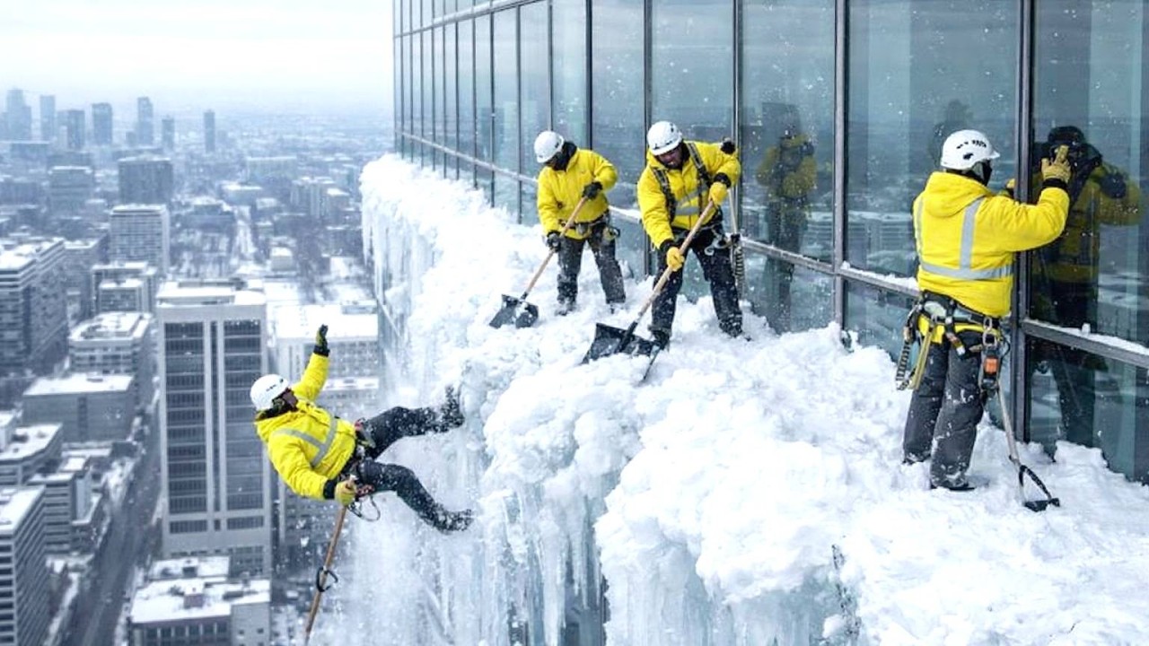 Extreme Winter Engineering | Massive Roof Avalanches & High-Power Snow Removal Machines