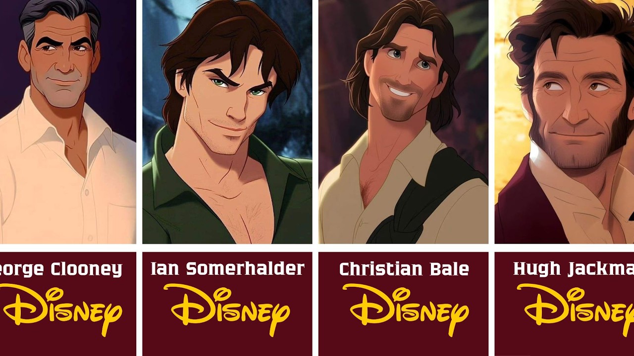 Disney Version of Famous Actors | Part 1 (Before & After)