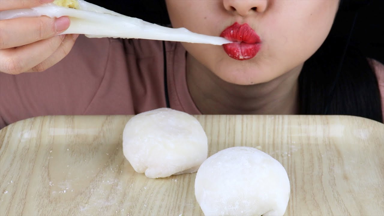 ASMR FRESH FRUIT MOCHI *MANGO & DURIAN DAIFUKU* (SOFT EATING SOUND) MUKBANG *NO TALKING* | wendyasmr