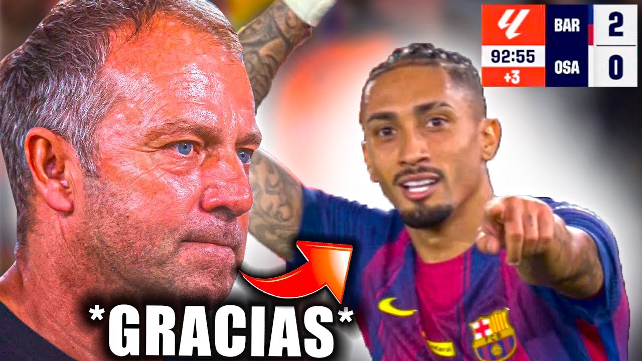 🤯LO QUE NO SE VIO del BAR&Ccedil;A 2-0 OSASUNA (reacci&oacute;n Flick)