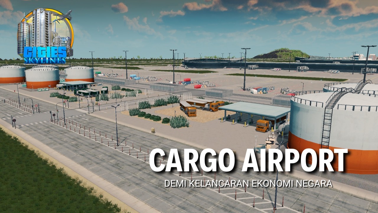 LIVE 🔴Area Cargo airport | Season 3 Ep 19 #citiesskylinesindonesia